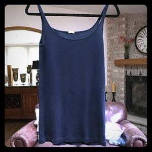 J. Crew dark blue tank top.